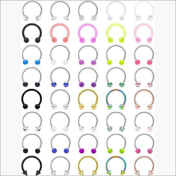 Other - 316L Surgical Steel Septum Rings Piercing Jewelry 40 Piece Set